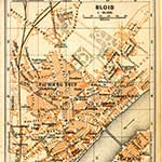 Blois France map public domain